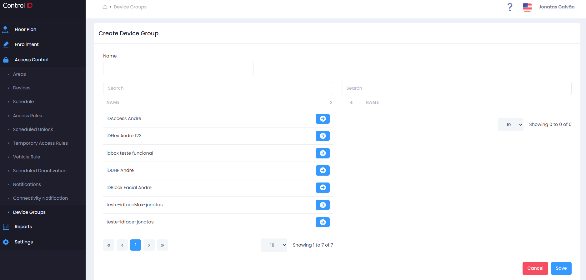 Registration form