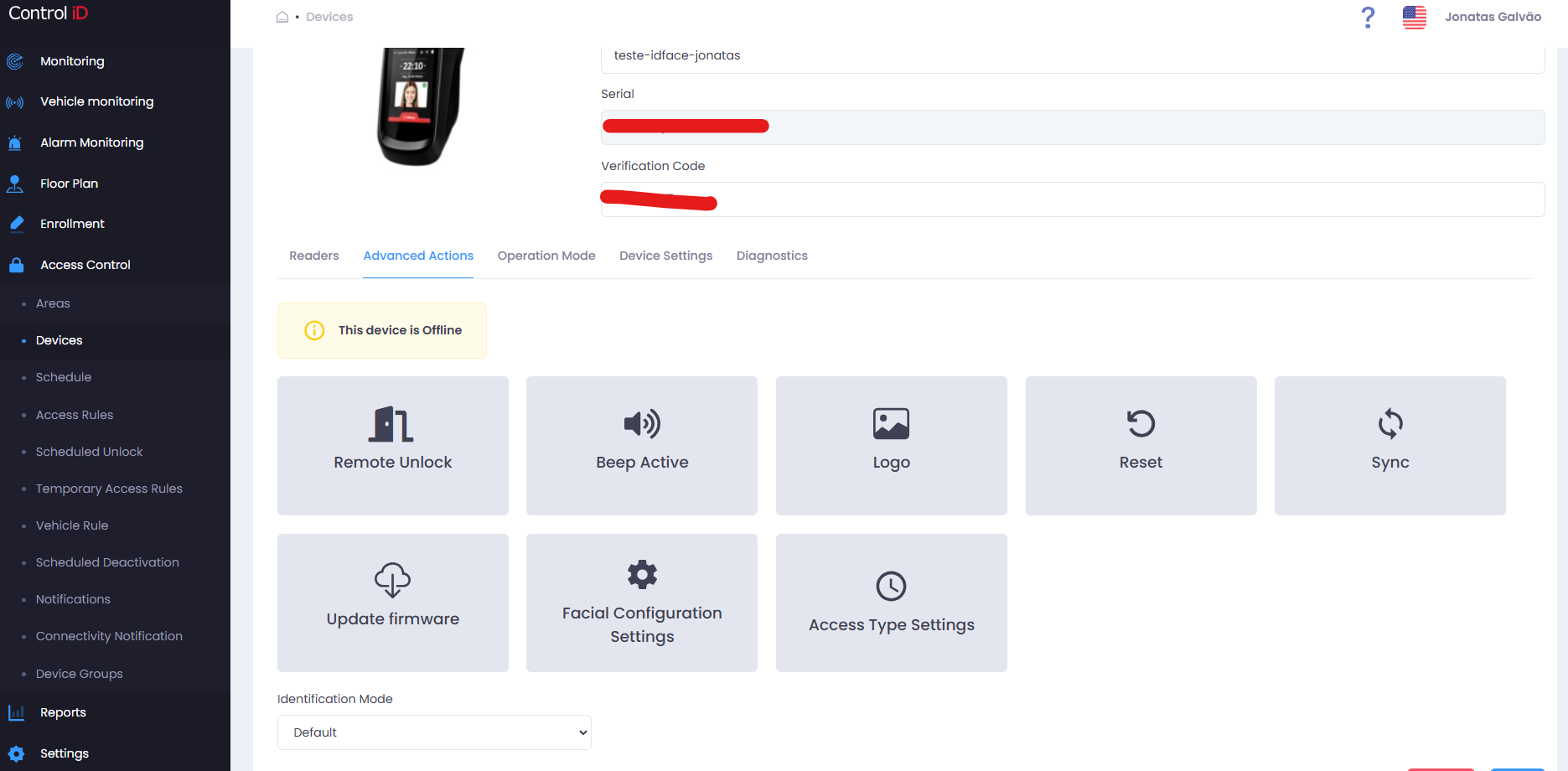 Update Firmware — progress