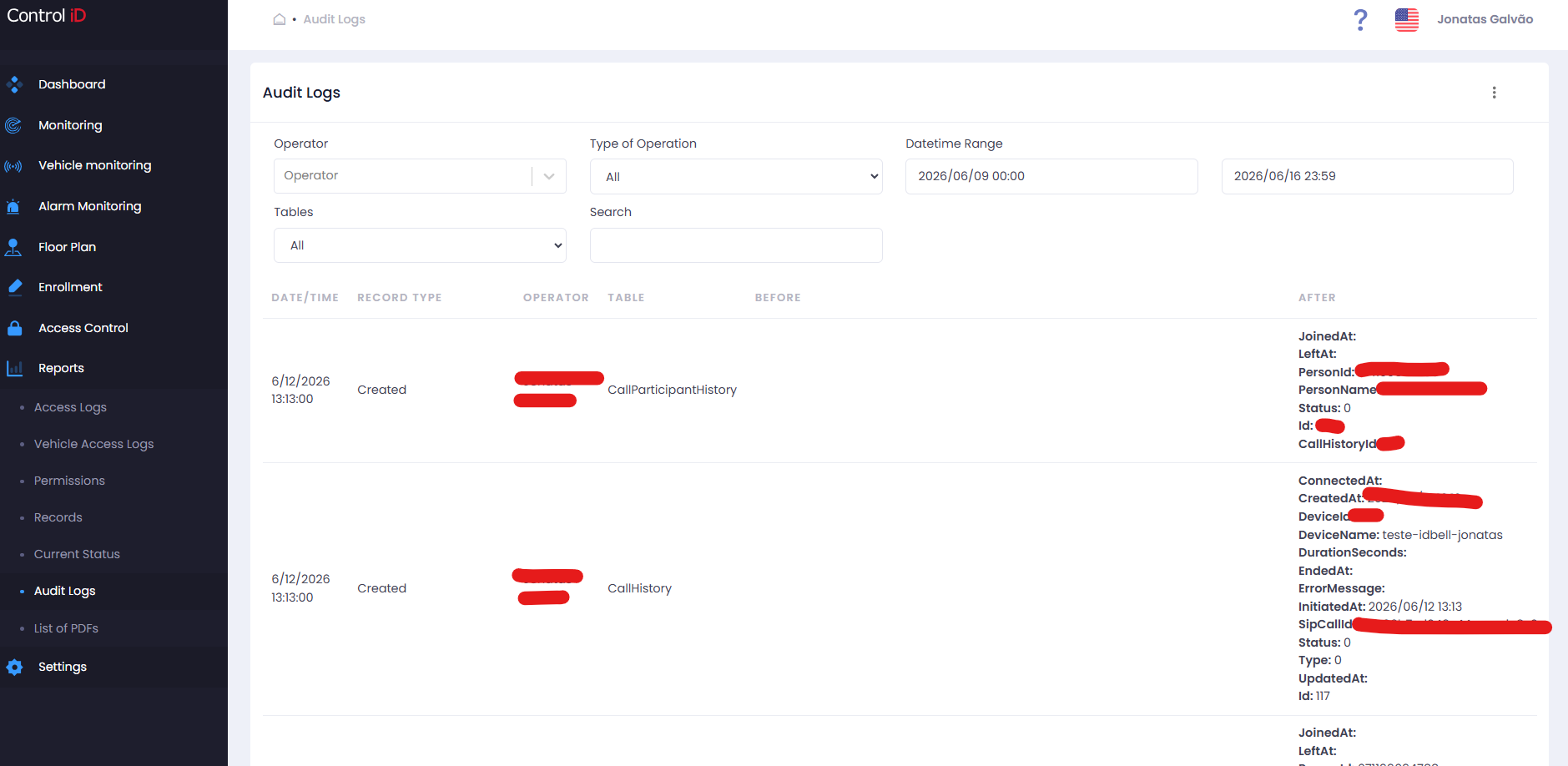 Audit filters
