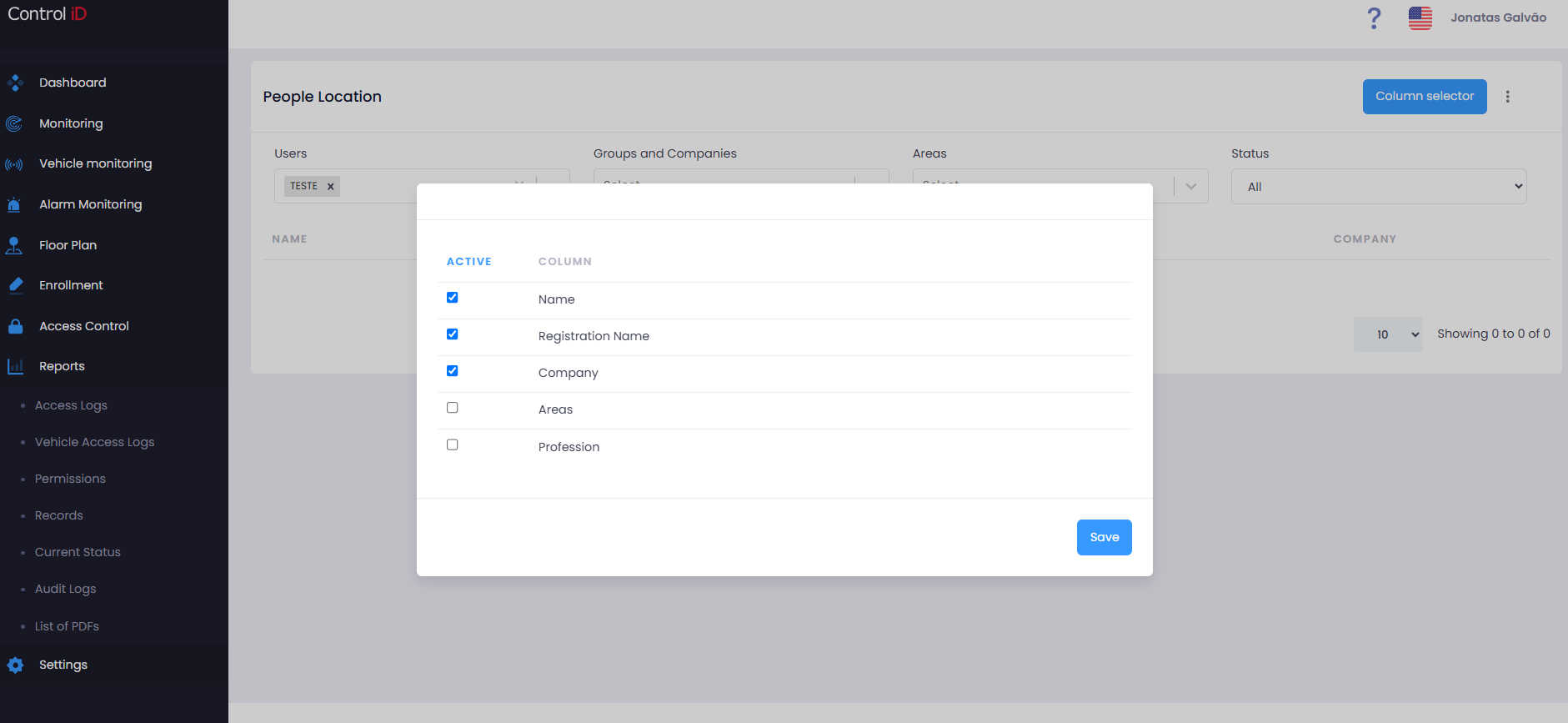 Current Status filters