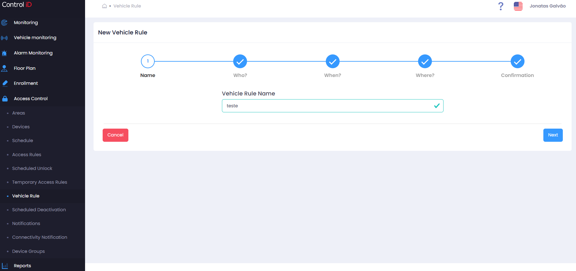 Wizard — Step 1: Description
